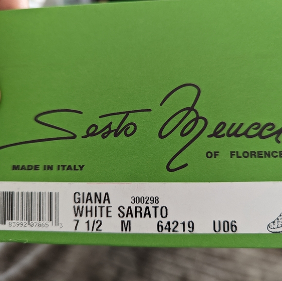 White Sesto Meucci mules (7.5) - Picture 5 of 5